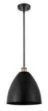  516-1S-BAB-MBD-12-BK - Bristol - 1 Light - 12 inch - Black Antique Brass - Pendant