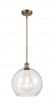  516-1S-BB-G124-12 - Athens - 1 Light - 12 inch - Brushed Brass - Mini Pendant