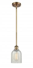  516-1S-BB-G2511 - Caledonia - 1 Light - 5 inch - Brushed Brass - Mini Pendant