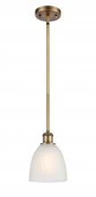  516-1S-BB-G381 - Castile - 1 Light - 6 inch - Brushed Brass - Mini Pendant