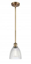  516-1S-BB-G382 - Castile - 1 Light - 6 inch - Brushed Brass - Mini Pendant