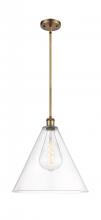  516-1S-BB-GBC-162 - Berkshire - 1 Light - 16 inch - Brushed Brass - Pendant