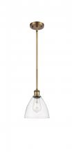  516-1S-BB-GBD-752 - Bristol - 1 Light - 8 inch - Brushed Brass - Mini Pendant