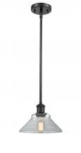  516-1S-BK-G132 - Orwell - 1 Light - 8 inch - Matte Black - Mini Pendant