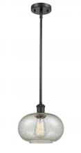  516-1S-BK-G249 - Gorham - 1 Light - 10 inch - Matte Black - Mini Pendant