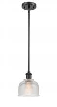  516-1S-BK-G412 - Dayton - 1 Light - 6 inch - Matte Black - Mini Pendant