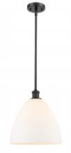  516-1S-BK-GBD-121 - Bristol - 1 Light - 12 inch - Matte Black - Mini Pendant