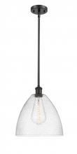  516-1S-BK-GBD-124 - Bristol - 1 Light - 12 inch - Matte Black - Mini Pendant