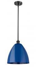  516-1S-BK-MBD-12-BL - Plymouth - 1 Light - 12 inch - Matte Black - Pendant