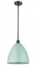  516-1S-BK-MBD-12-SF - Plymouth - 1 Light - 12 inch - Matte Black - Pendant