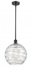  516-1S-OB-G1213-12 - Athens Deco Swirl - 1 Light - 12 inch - Oil Rubbed Bronze - Mini Pendant