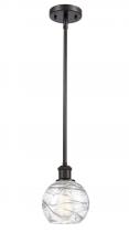 Innovations Lighting 516-1S-OB-G1213-6-LED - Athens Deco Swirl - 1 Light - 6 inch - Oil Rubbed Bronze - Mini Pendant