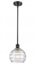 Innovations Lighting 516-1S-OB-G1213-8-LED - Athens Deco Swirl - 1 Light - 8 inch - Oil Rubbed Bronze - Mini Pendant