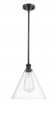  516-1S-OB-GBC-122 - Berkshire - 1 Light - 12 inch - Oil Rubbed Bronze - Mini Pendant