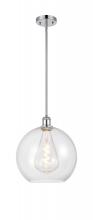  516-1S-PC-G122-12 - Athens - 1 Light - 12 inch - Polished Chrome - Mini Pendant