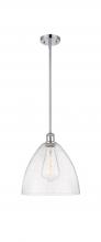  516-1S-PC-GBD-124 - Bristol - 1 Light - 12 inch - Polished Chrome - Mini Pendant