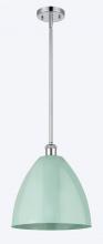  516-1S-PC-MBD-12-SF - Plymouth - 1 Light - 12 inch - Polished Chrome - Pendant