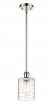  516-1S-PN-G1113-LED - Cobbleskill - 1 Light - 5 inch - Polished Nickel - Mini Pendant