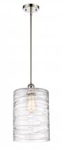  516-1S-PN-G1113-L - Cobbleskill - 1 Light - 9 inch - Polished Nickel - Mini Pendant