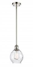  516-1S-PN-G362 - Waverly - 1 Light - 6 inch - Polished Nickel - Mini Pendant