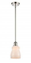  516-1S-PN-G391-LED - Ellery - 1 Light - 5 inch - Polished Nickel - Mini Pendant