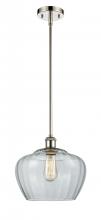  516-1S-PN-G92-L - Fenton - 1 Light - 11 inch - Polished Nickel - Mini Pendant