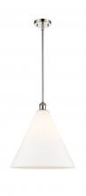  516-1S-PN-GBC-161 - Berkshire - 1 Light - 16 inch - Polished Nickel - Pendant