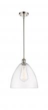  516-1S-PN-GBD-122 - Bristol - 1 Light - 12 inch - Polished Nickel - Mini Pendant