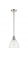  516-1S-PN-GBD-754 - Bristol - 1 Light - 8 inch - Polished Nickel - Mini Pendant