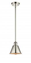  516-1S-PN-M8-LED - Smithfield - 1 Light - 7 inch - Polished Nickel - Mini Pendant