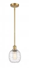  516-1S-SG-G1013 - Belfast - 1 Light - 6 inch - Satin Gold - Mini Pendant