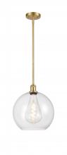  516-1S-SG-G122-12 - Athens - 1 Light - 12 inch - Satin Gold - Mini Pendant