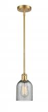  516-1S-SG-G257 - Caledonia - 1 Light - 5 inch - Satin Gold - Mini Pendant