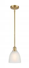  516-1S-SG-G381 - Castile - 1 Light - 6 inch - Satin Gold - Mini Pendant