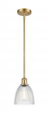  516-1S-SG-G382 - Castile - 1 Light - 6 inch - Satin Gold - Mini Pendant