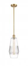  516-1S-SG-G682-7 - Windham - 1 Light - 7 inch - Satin Gold - Mini Pendant