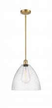  516-1S-SG-GBD-124 - Bristol - 1 Light - 12 inch - Satin Gold - Mini Pendant