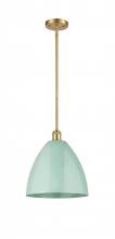  516-1S-SG-MBD-12-SF - Plymouth - 1 Light - 12 inch - Satin Gold - Pendant