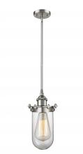  516-1S-SN-232-CL - Kingsbury - 1 Light - 4 inch - Brushed Satin Nickel - Mini Pendant