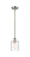  516-1S-SN-G1113 - Cobbleskill - 1 Light - 5 inch - Brushed Satin Nickel - Mini Pendant