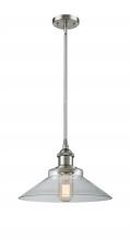  516-1S-SN-G132 - Orwell - 1 Light - 8 inch - Brushed Satin Nickel - Mini Pendant