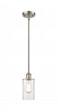  516-1S-SN-G802 - Clymer - 1 Light - 4 inch - Brushed Satin Nickel - Mini Pendant