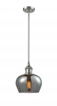  516-1S-SN-G93-LED - Fenton - 1 Light - 7 inch - Brushed Satin Nickel - Mini Pendant