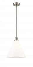  516-1S-SN-GBC-121 - Berkshire - 1 Light - 12 inch - Brushed Satin Nickel - Mini Pendant