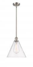  516-1S-SN-GBC-122 - Berkshire - 1 Light - 12 inch - Brushed Satin Nickel - Mini Pendant