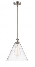  516-1S-SN-GBC-124 - Berkshire - 1 Light - 12 inch - Brushed Satin Nickel - Mini Pendant