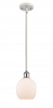  516-1S-WPC-G101-LED - Belfast - 1 Light - 6 inch - White Polished Chrome - Mini Pendant