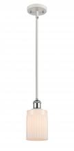  516-1S-WPC-G341 - Hadley - 1 Light - 5 inch - White Polished Chrome - Mini Pendant