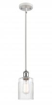  516-1S-WPC-G342 - Hadley - 1 Light - 5 inch - White Polished Chrome - Mini Pendant