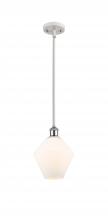  516-1S-WPC-G651-8 - Cindyrella - 1 Light - 8 inch - White Polished Chrome - Mini Pendant